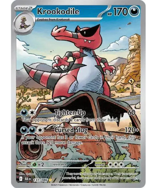 Scarlet & Violet - Black Bolt 137/086 - Krookodile [Illustration Rare]