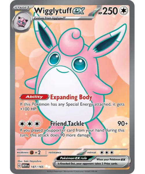 Scarlet & Violet 151 187/165- Wigglytuff ex [Ultra Rare]