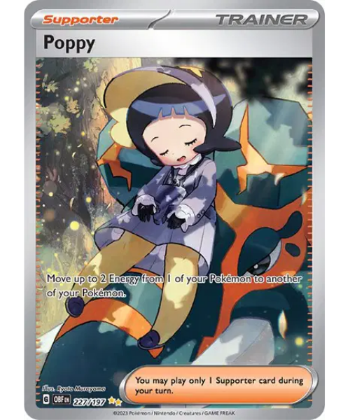 Scarlet & Violet Obsidian Flames 227/197 - Poppy [Special Illustration Rare]