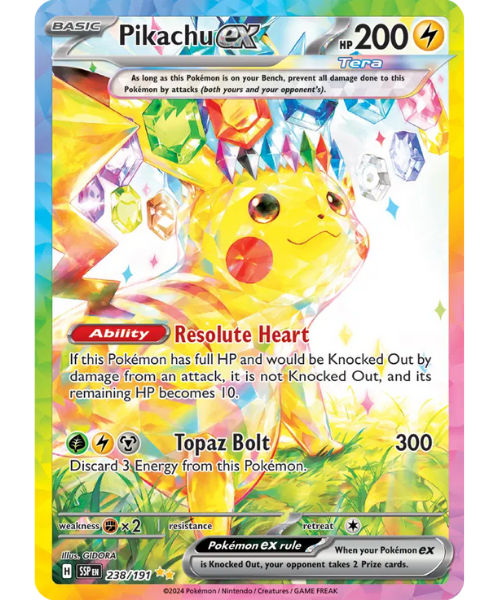 Scarlet & Violet Surging Sparks 238/191 - Pikachu ex [Special Illustration Rare]