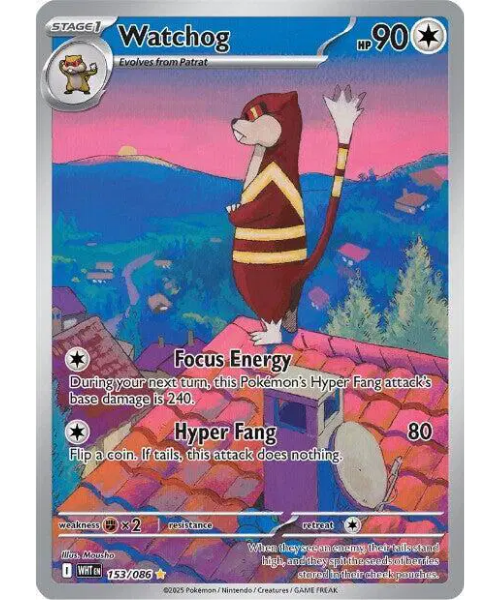 Scarlet & Violet White Flare 153/086 - Watchog [Illustration Rare]