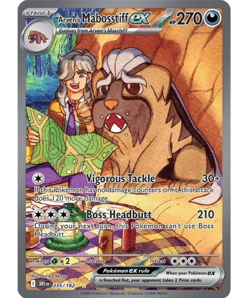 Scarlet & Violet - Destined Rivals 235/182 - Arven's Mabosstiff ex [Special Illustration Rare]