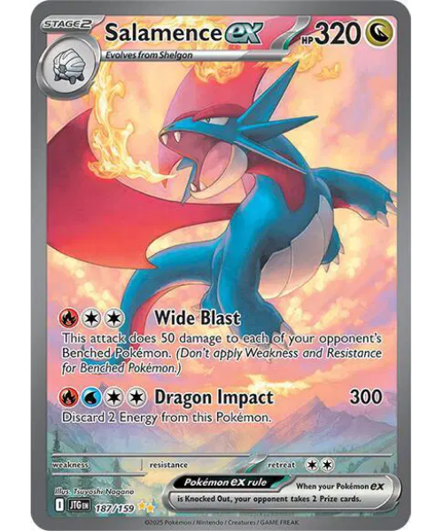 Scarlet & Violet - Journey Together 187/159 - Salamence ex [Special Illustration Rare]