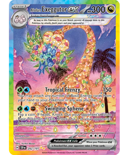 Scarlet & Violet Surging Sparks 242/191 - Alolan Exeggutor ex [Special Illustration Rare]