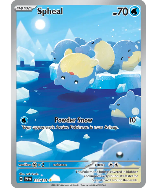 Scarlet & Violet Surging Sparks 199/191 - Spheal [Illustration Rare]