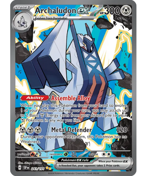 Scarlet & Violet Surging Sparks 241/191 - Archaludon ex [Special Illustration Rare]