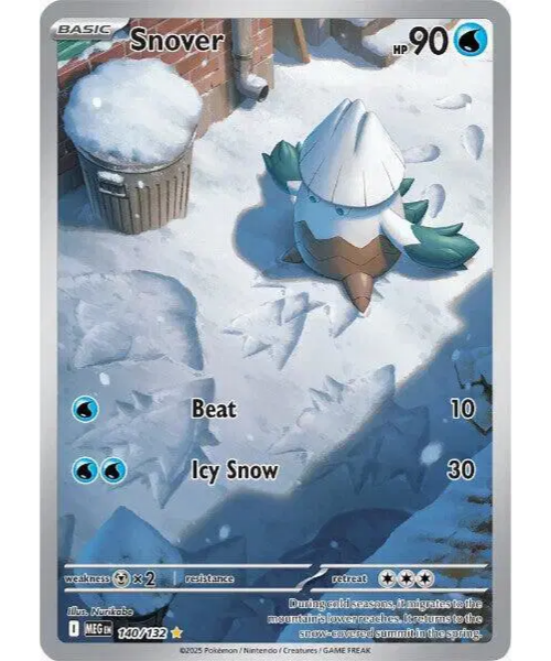 Mega Evolution Base 140/132 - Snover [Illustration Rare]