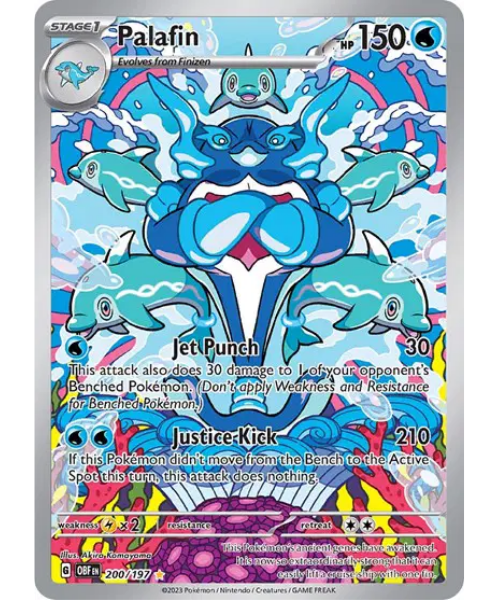 Scarlet & Violet Obsidian Flames 200/197 - Palafin [Illustration Rare]