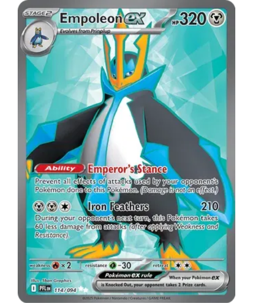 Mega Evolution - Phantasmal Flames 114/094- Empoleon ex [Ultra Rare]
