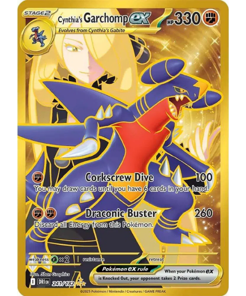 Scarlet & Violet - Destined Rivals 241/182 - Cynthia's Garchomp ex [Hyper Rare]
