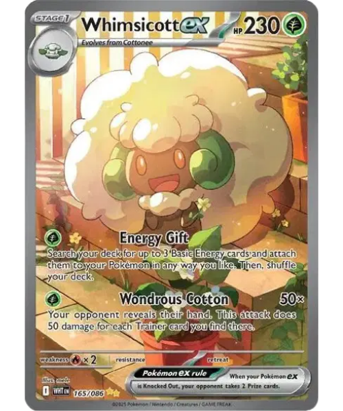 Scarlet & Violet White Flare 165/086 - Whimsicott ex [Special Illustration Rare]