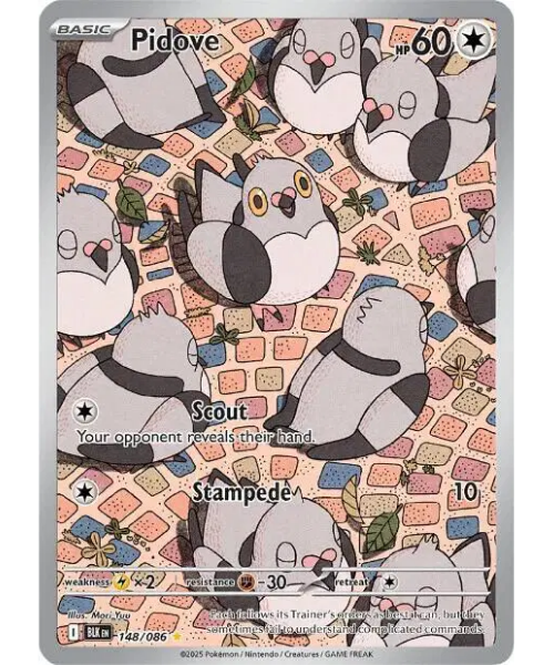Scarlet & Violet - Black Bolt 148/086 - Pidove [Illustration Rare]