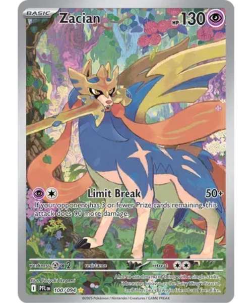 Mega Evolution - Phantasmal Flames 100/094- Zacian [Illustration Rare]