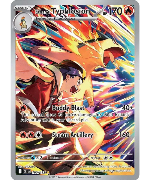 Scarlet & Violet - Destined Rivals 190/182 - Ethan's Typhlosion [Illustration Rare]