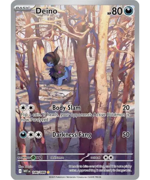 Scarlet & Violet White Flare 146/086 - Deino [Illustration Rare]