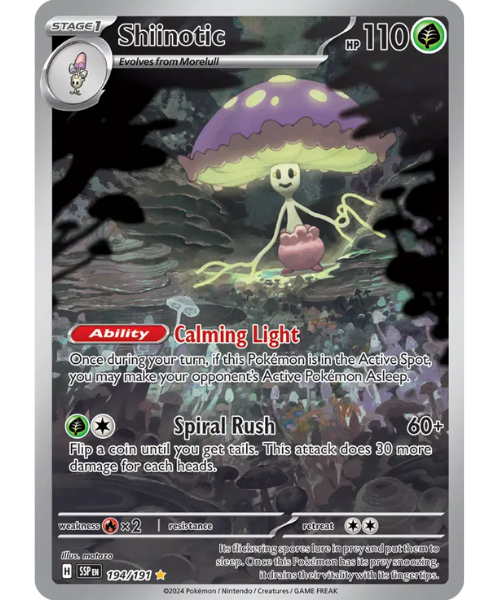 Scarlet & Violet Surging Sparks 194/191 - Shiinotic [Illustration Rare]
