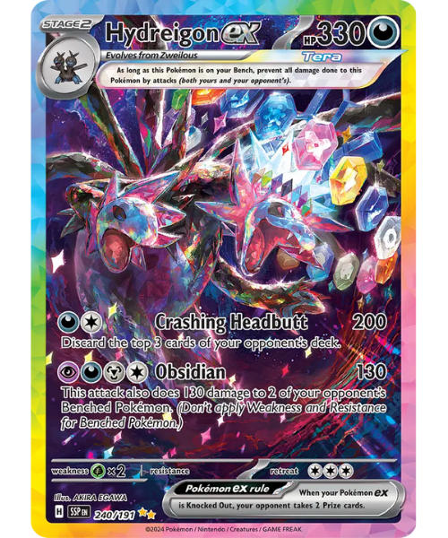 Scarlet & Violet Surging Sparks 240/191 - Hydreigon ex [Special Illustration Rare]