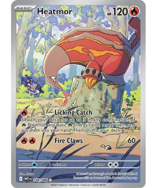 Scarlet & Violet White Flare 104/086 - Heatmor [Illustration Rare]