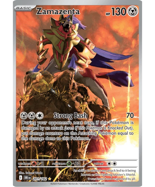 Scarlet & Violet - Destined Rivals 201/182 - Zamazenta [Illustration Rare]