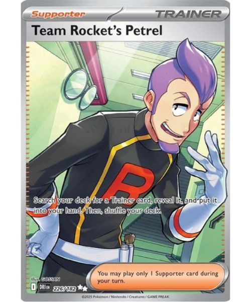 Scarlet & Violet - Destined Rivals 226/182 - Team Rocket's Petrel [Ultra Rare]