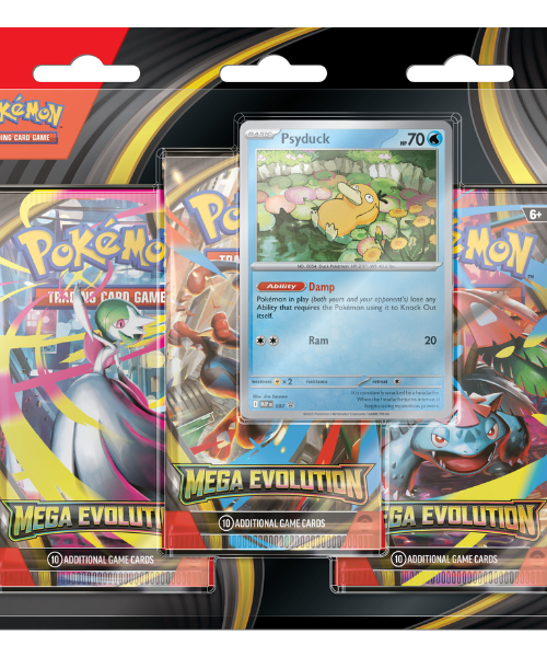Pokémon TCG - Mega Evolution Base - 3-pack Blister