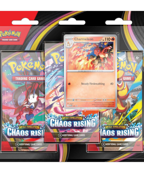 Pokémon TCG - Mega Evolution ME04 - Chaos Rising 3-pack Blister