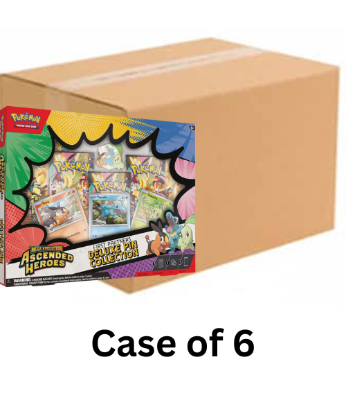 Pokémon TCG - Mega Evolution ME2.5 - Ascended Heroes - Deluxe Pin Collection Case of 6