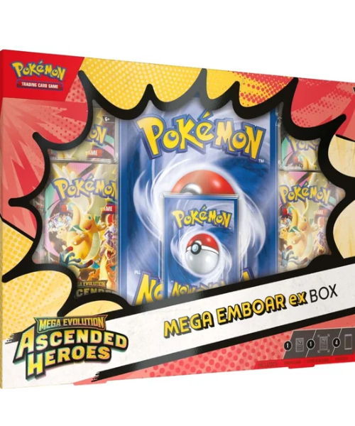 Pokémon TCG - Mega Evolution ME2.5 - Ascended Heroes - Mega Emboar Mega Ex Box